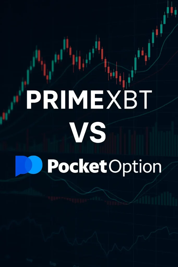 PrimeXBT vs Pocket Option mobile app features comparison.